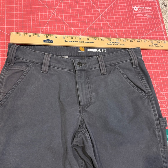 Carhartt Original Fit Gray Utility Work Pants Carpenter Size 6 Short - Picture 6 of 13